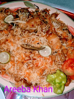 A picture of Homemade Chicken Biryani.