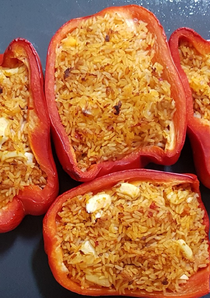 Una foto de Pimientos rellenos