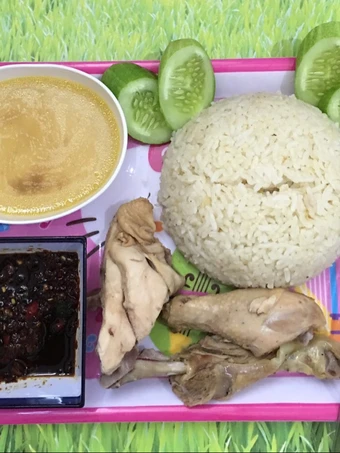 Cara Mudah Membuat Resep Nasi hainam rice cooker yang Menggugah Selera Anti Ribet, Mantap