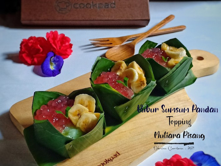 Resep Bubur Sumsum Pandan Topping Mutiara Pisang Ekonomis