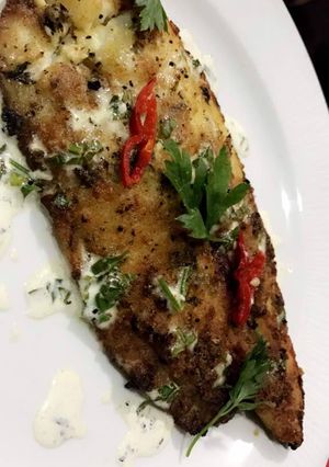 A picture of Mayo Chilli baked fish.