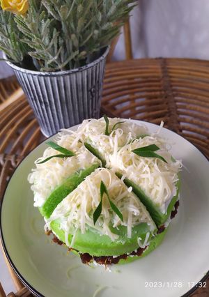 Foto resep Bolu Pandan Klepon 1 Telur Tanpa Pengembang