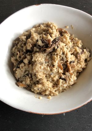 Une photo de Risotto aux champignons et morilles