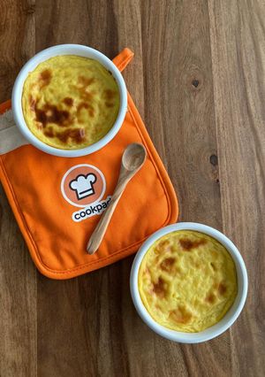 Une photo de Flan à la vanille sans pâte