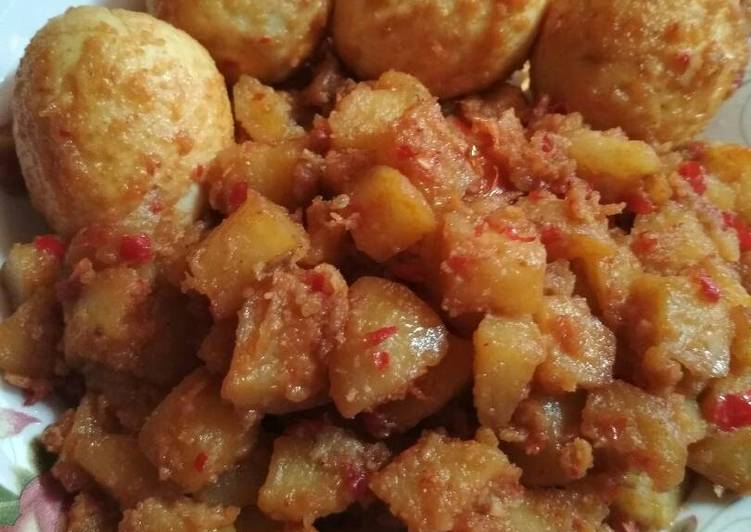 Resep Sambel kentang santan, Lezat Sekali