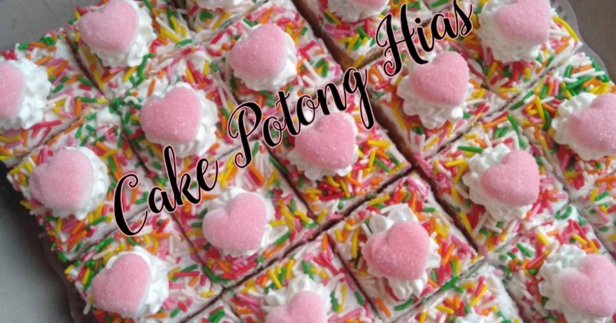 Resep Cake Potong Hias Oleh Yuyun_Yun - Cookpad Resep Cake Potong Hias Oleh Yuyun_Yun - Cookpad
