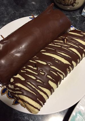 Una foto de Brazo de reina (receta fácil) 🌰🍫!