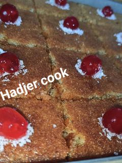 صورة لوصفة أحلى بسبوسة بالخبز اليابس