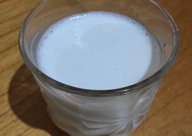 Bagaimana Menyiapkan Susu almond sehat simple yang Enak Banget