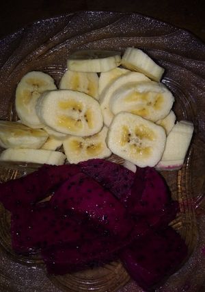 Foto resep MPASI 6Bulan Pisang naga merah Baby Sky