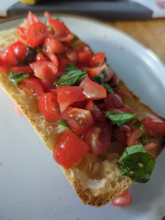 A picture of Quick and easy bruschetta.