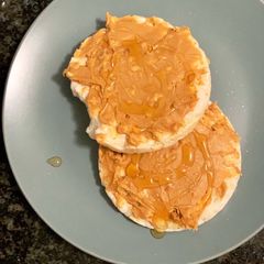 A picture of Peanut butter and honey veggie cakes.