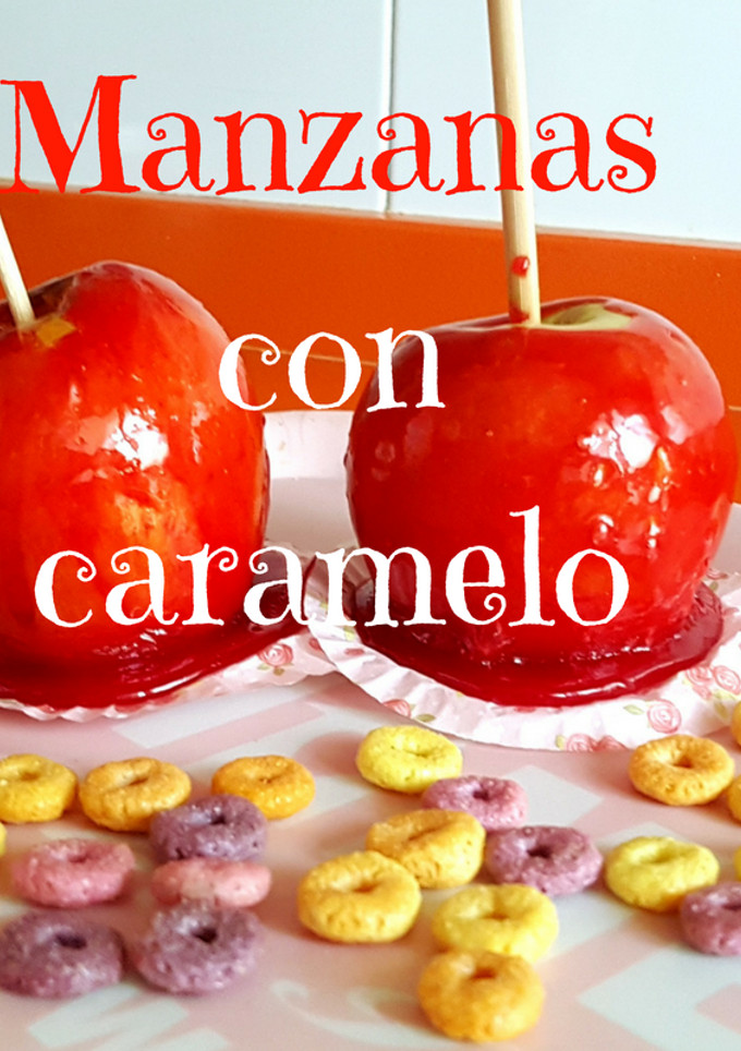 Una foto de Como hacer manzanas de caramelo -las típicas de las ferias- manzanas caramelizadas