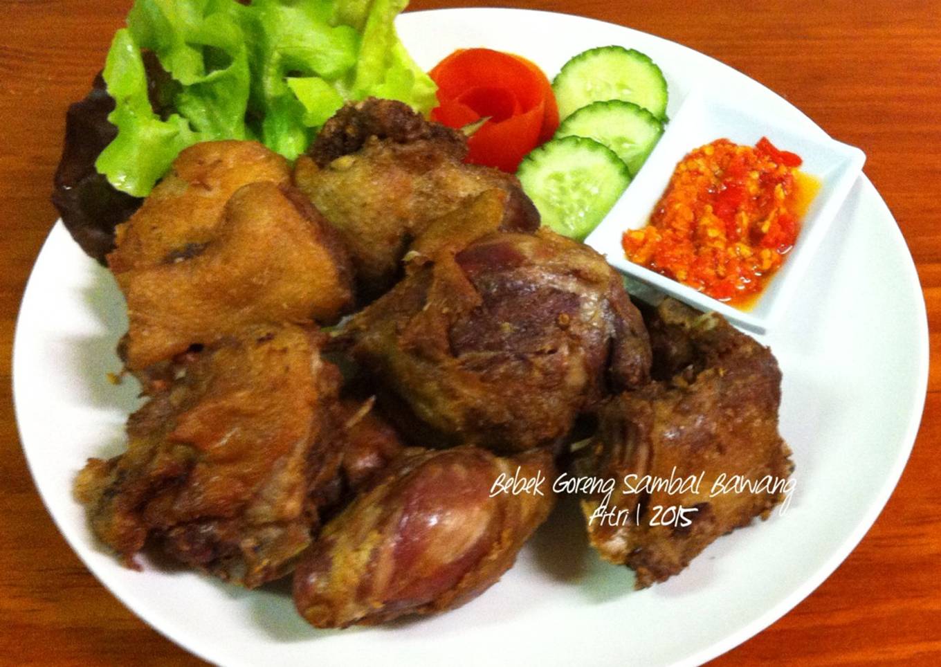 Bebek Goreng Sambal Bawang