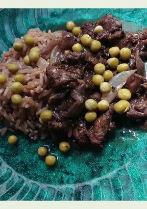 Una foto de Risotto con roast beef al vino