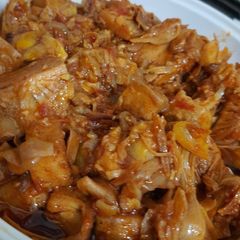 Jackfruit kathal curry A picture of Jackfruit kathal curry.
