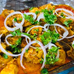 A picture of Tandori chicken karhai.