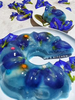 Foto resep Puding Bunga Telang