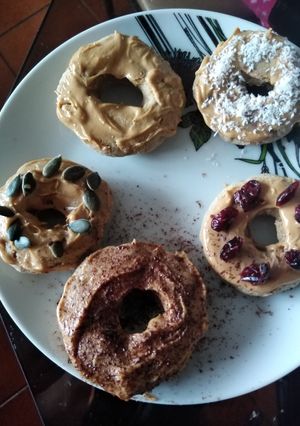 Una foto de Donat de pera con avena