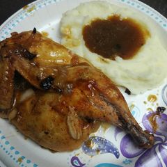 A picture of Roasted Buttermilk Chicken.