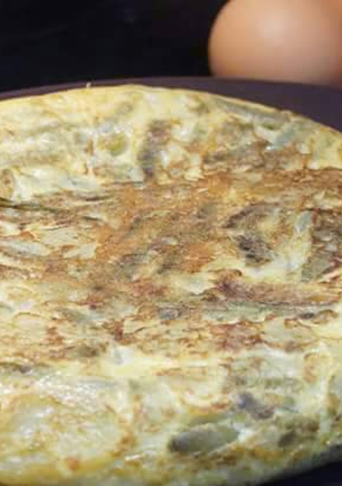 Una foto de Tortilla mixta y judías verdes