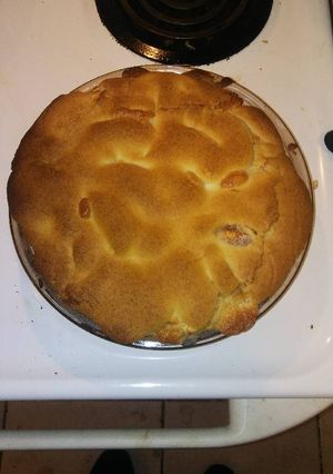 A picture of Mom's Swedish Apple Pie.