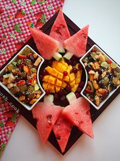 عکسی از دستور سالاد میوه
