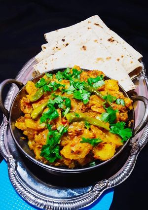 A picture of Aloo karhai.