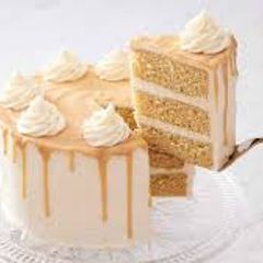 A picture of My canterkerous butterscotch cake🍑🍑🍑.