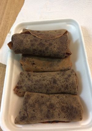 Foto resep Gulung pisang coklat / cold crepes pisang coklat