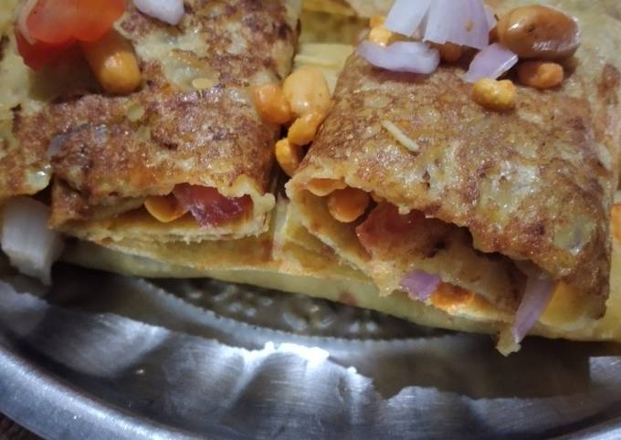 પીનટ પેન કેક રૉલ (Peanuts Pan Cake Roll Recipe In Gujarati)