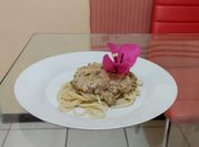 Una foto de carne molida curry
