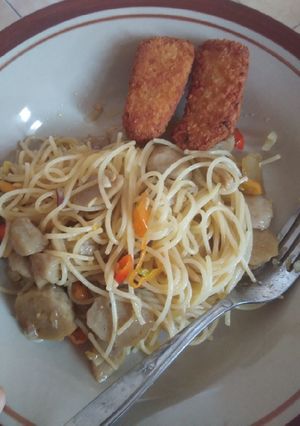 Foto resep Spagheti masak simpel.