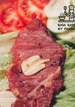 Foto resep Steak with Double Pan
