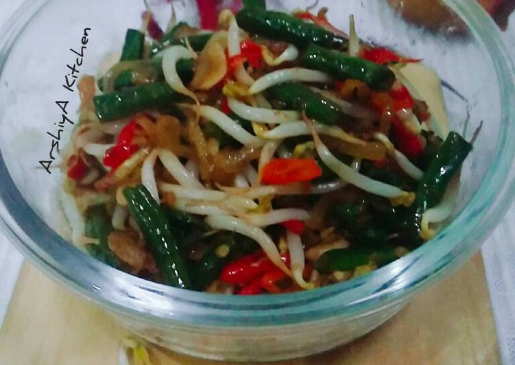 Tumis Taoge Kacang Panjang