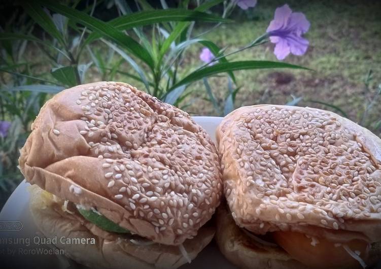 Resep Chicken burger, Enak Banget