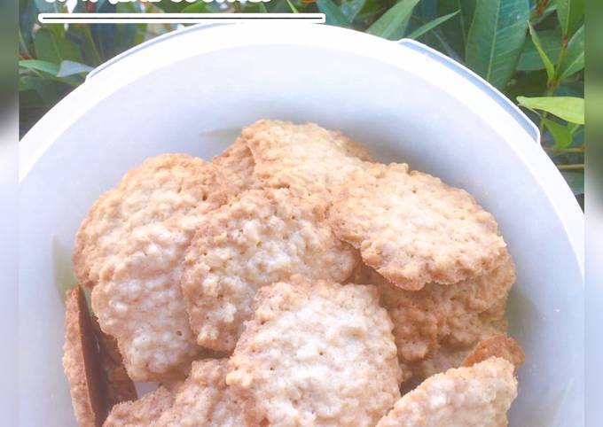 Oatmeal cookies (tanpa mixer)