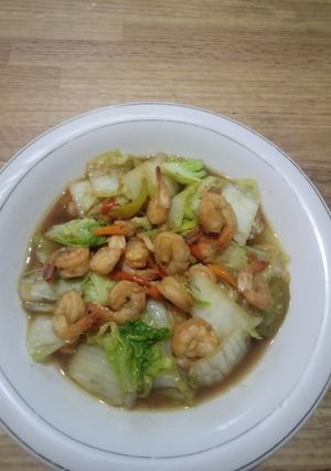 Foto resep Tumis sawi putih dan undang