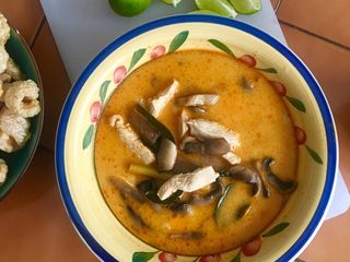 Tom Kha Gai in Red Curry
