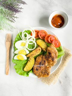 Foto resep Grilled chicken salad