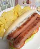 Hot dog con pan de leche