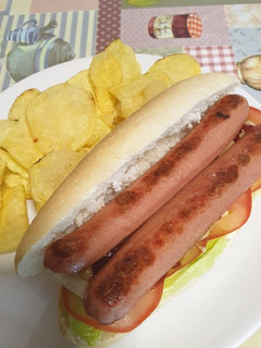 Una foto de Hot dog con pan de leche