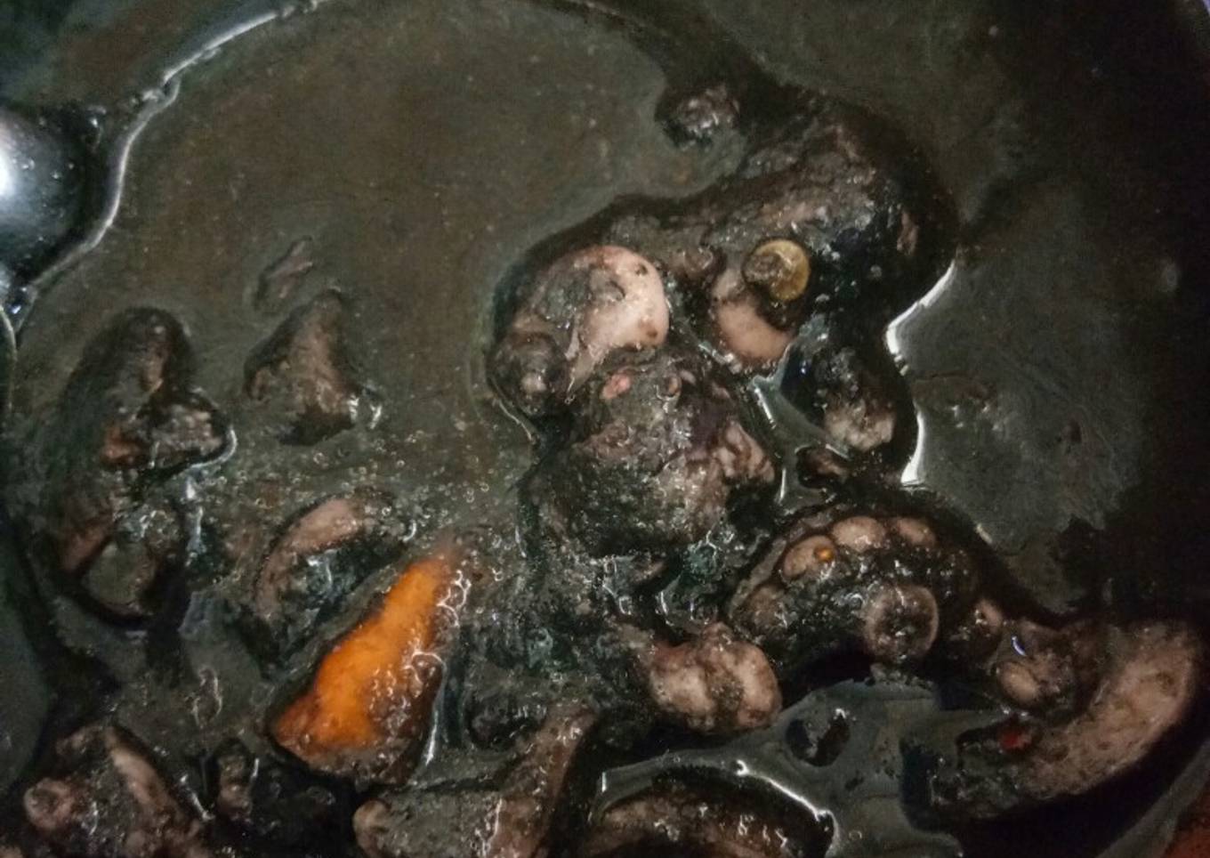 Cumi / Cumi / Kacang Bumbu Hitam bukan monosodium glutamat