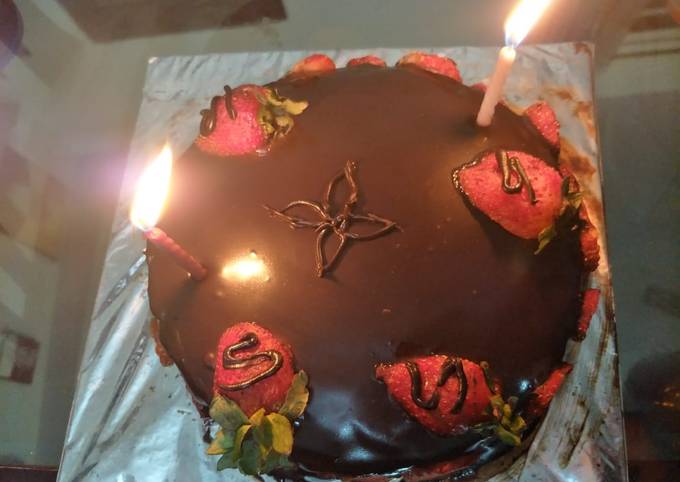 Recipe of Quick Chocolate strawberries cake