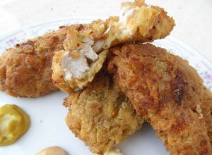 Una foto de Pollo Kentucky o Pollo estilo KFC casero