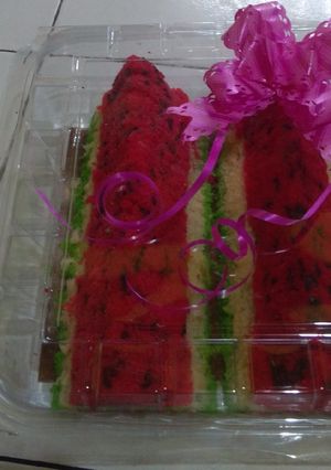 Foto resep Cake semangka