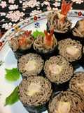 Soba noodle Roll Sushi with shrimp Tempura