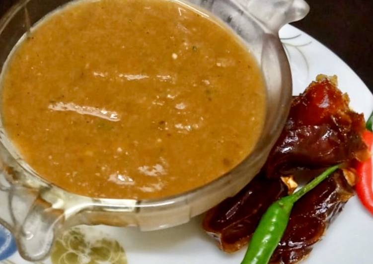 Recipe of Perfect Hot and sweet tamarind sauce