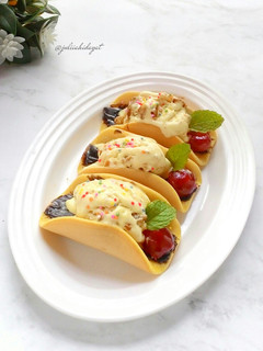 Foto resep Dorayaki Lipat ice cream