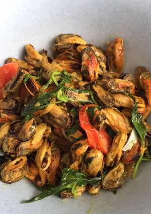 Foto resep Oseng Kerang kupas kemangi